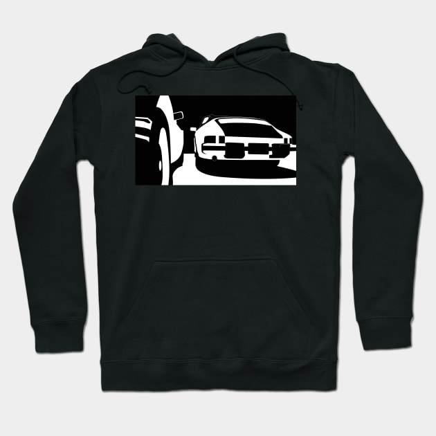 Car Silhouette Hoodie by Vector-Market